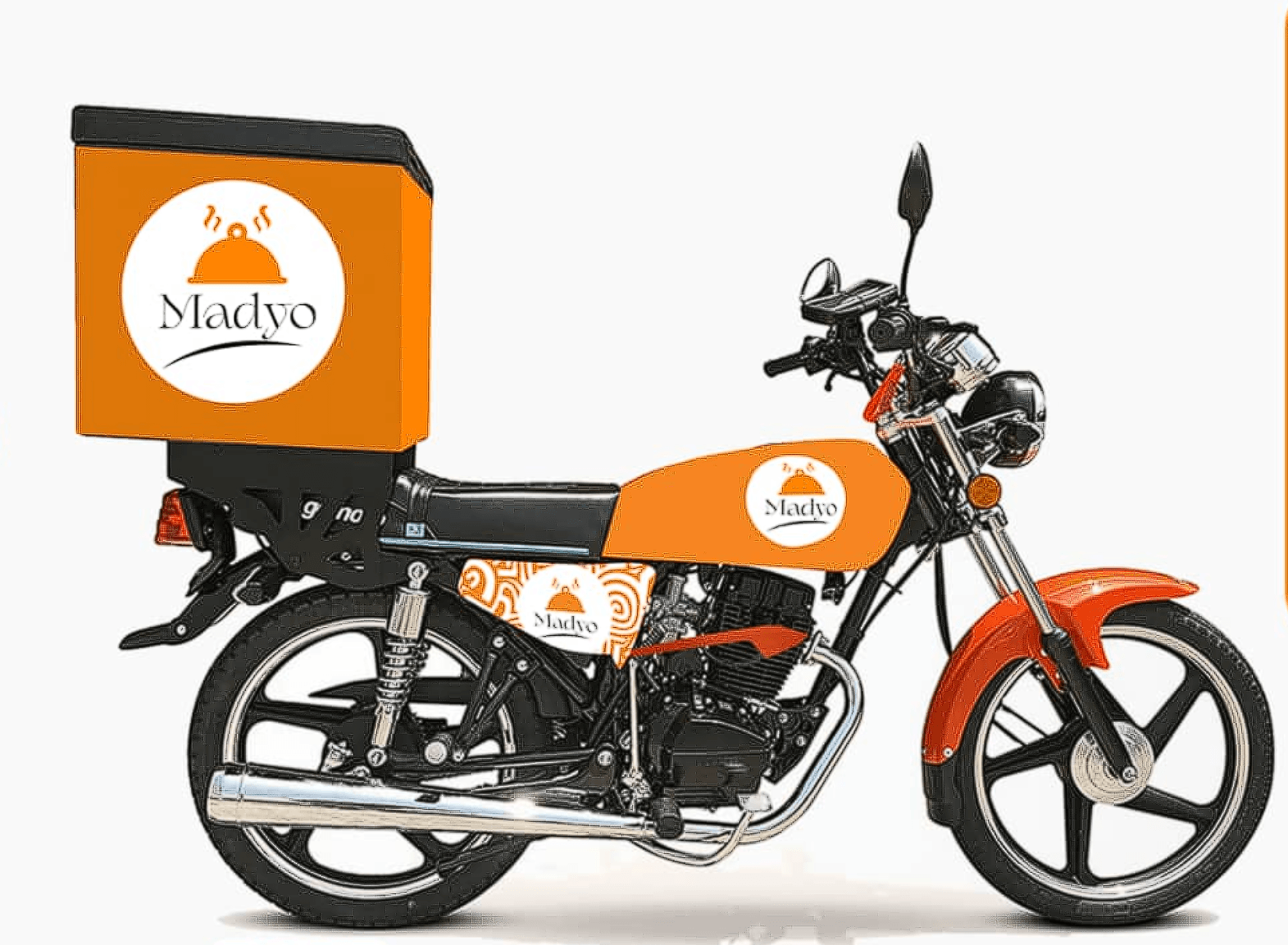A Madyo rider delivering in Lilongwe